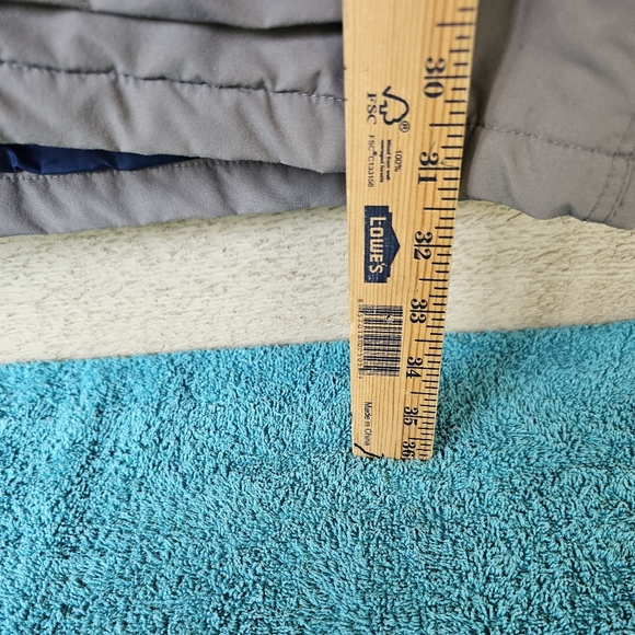 Vintage 90's Woolrich Gray Full-Zip Snap Liner Hooded Cargo Jacket Men's Medium - Picture 10 of 10